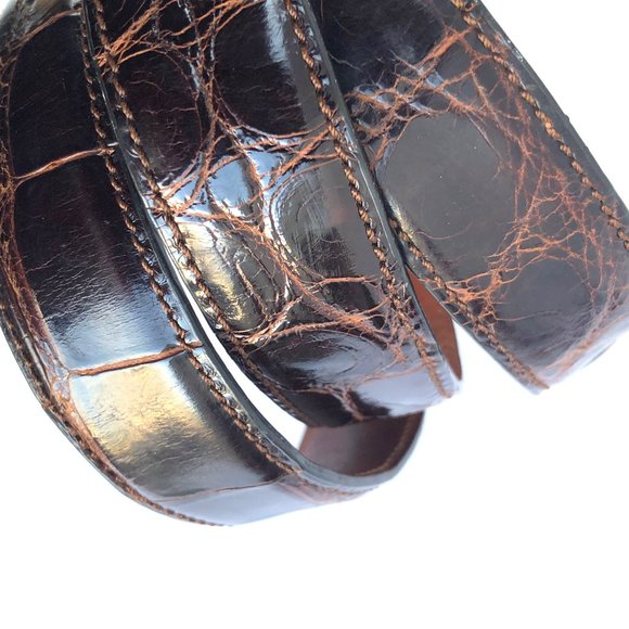 Neiman Marcus Italy Men's Genuine Alligator Belt - Picture 6 of 13